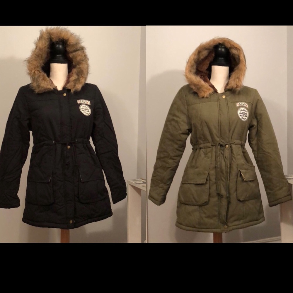 XSOLDX 🎉 BN Med Wt ArmyJacket Army Green & Black - Picture 1 of 8
